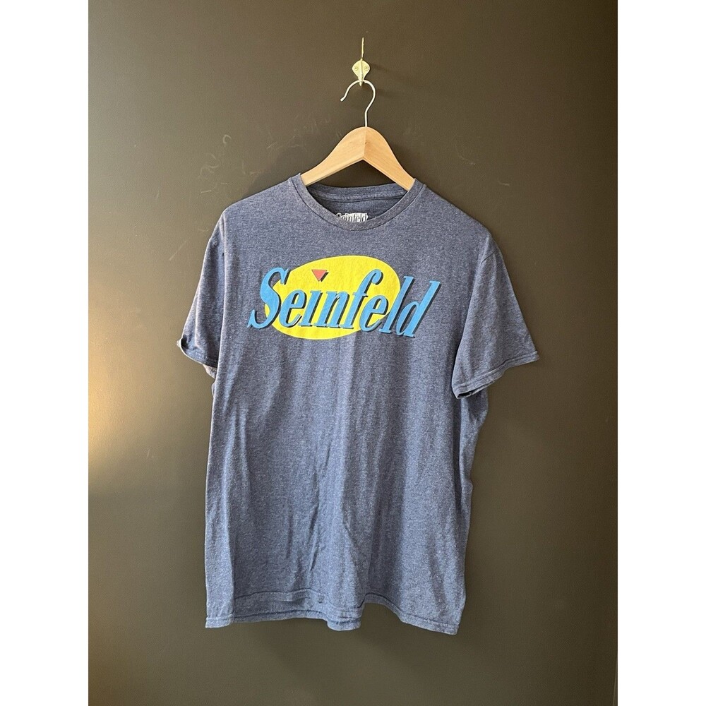 Seinfeld Logo T Shirt Mens Large Ripple Junction Blue Heather TV Show Tee